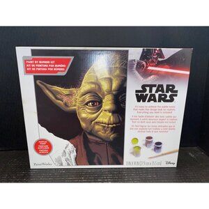Disney PaintWorks Yoda Star Wars Paint by Number Kit for Adults and Kids